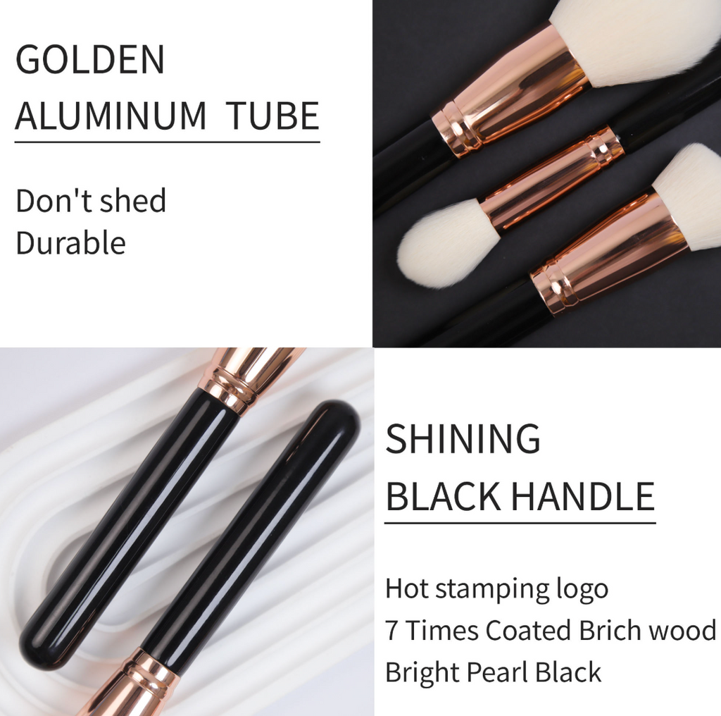 12-Piece Professional Makeup Brush Set