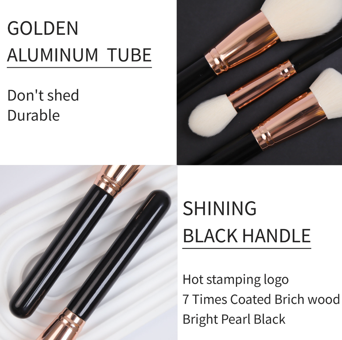 12-Piece Professional Makeup Brush Set