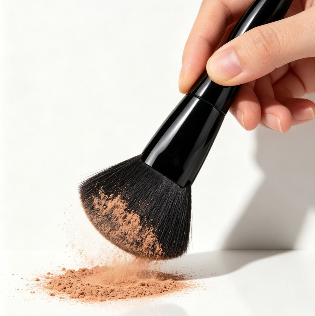 Fan-Shaped Highlighter Makeup Brush